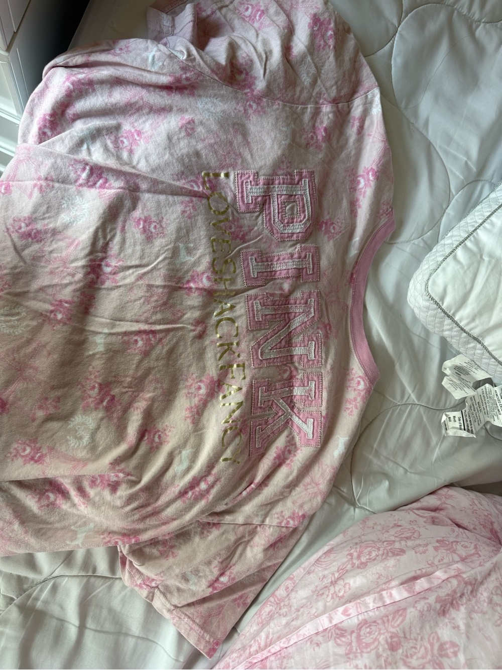 LoveShackFancy Pink Floral Logo Topper